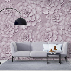 3012-C / Peel and Stick Wallpaper: Pink Rose and White Floral, Easy Install, Self Adhesive Wall Paper for Any Room - Artevella