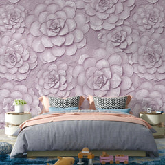 3012-C / Peel and Stick Wallpaper: Pink Rose and White Floral, Easy Install, Self Adhesive Wall Paper for Any Room - Artevella