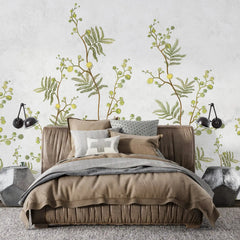 3016-A / Temporary Wallpaper: Floral Wall Mural with Easy Peel Off Design, Ideal for Accent Walls and Shelf Drawers - Artevella