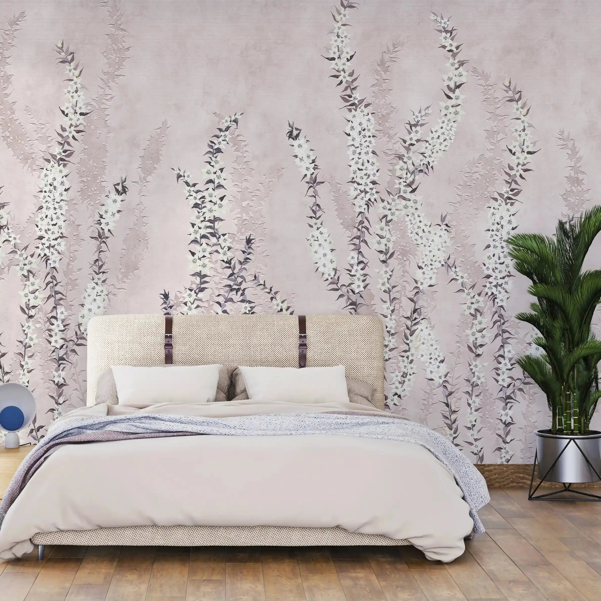 3023-B / Modern Pink Paisley Wallpaper, Adhesive Peel and Stick, Temporary Wallpaper for Home Decor - Artevella