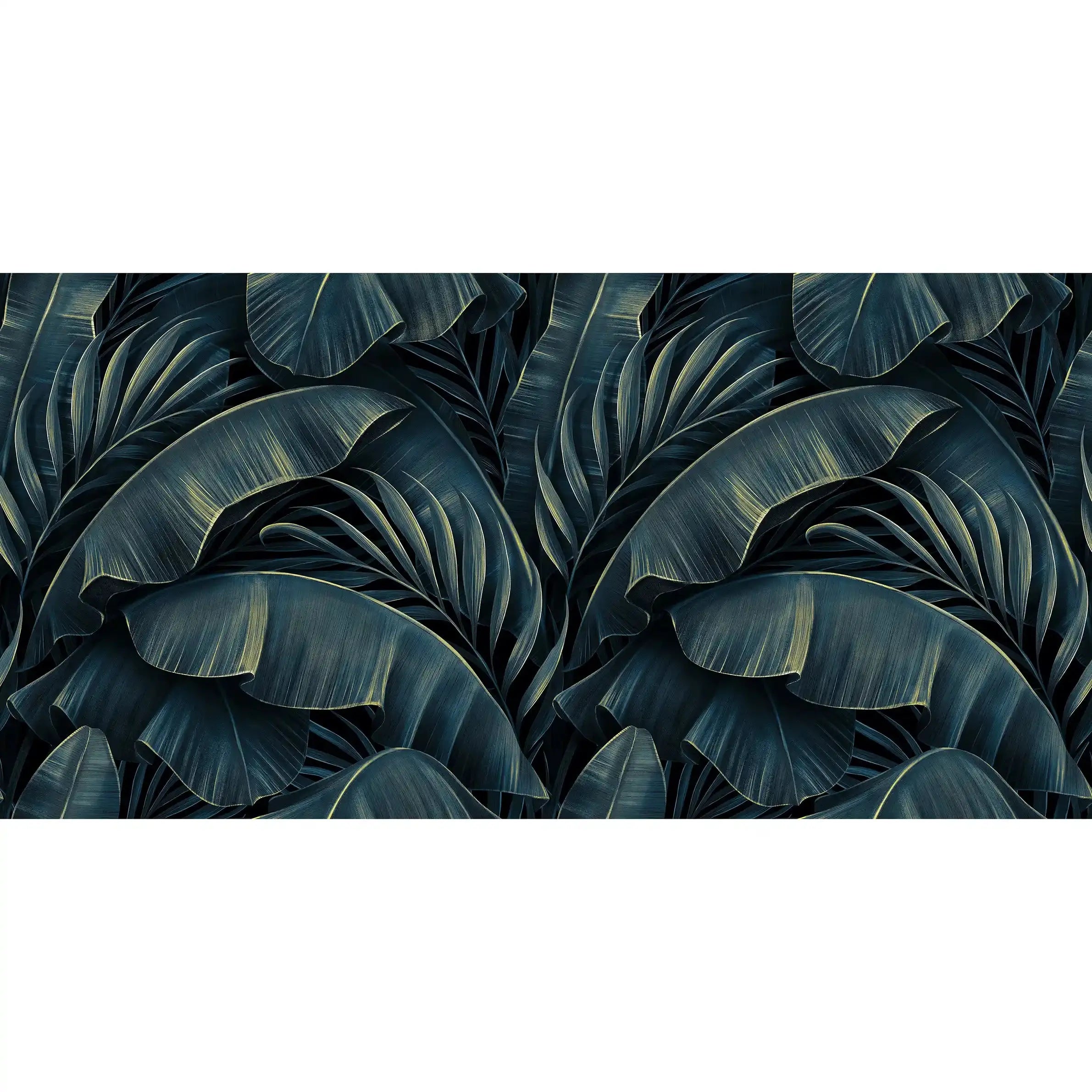 3026-A / Tropical Jungle Leaves Wallpaper, Peel and Stick Mural, Ideal for Bathroom, Bedroom, and Kitchen - Artevella