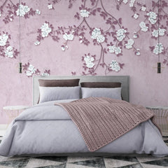 3028-C / Chinese Style Floral Peel and Stick Wallpaper: Easy Install, Adhesive Mural for Walls - Artevella