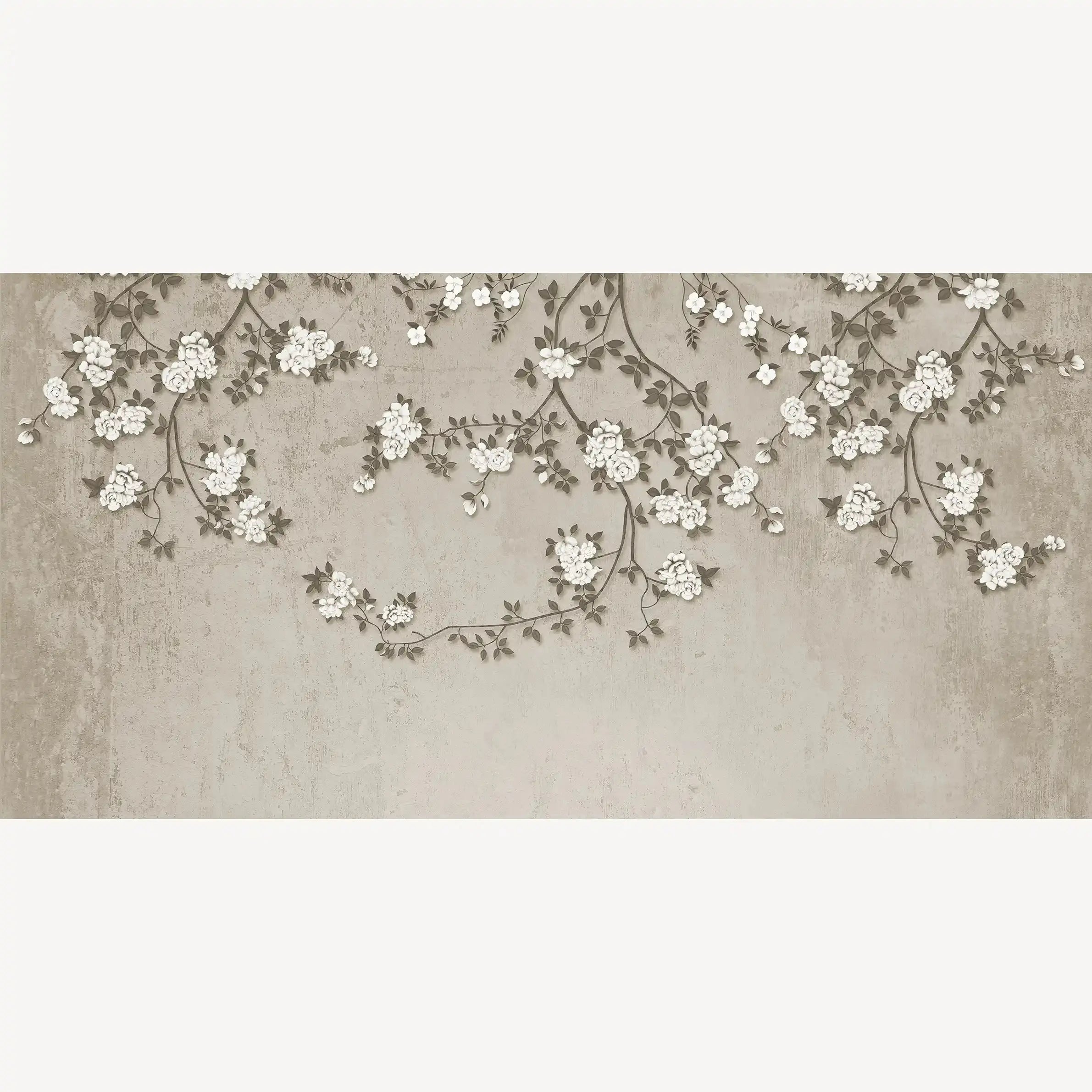 3028-F / Chinese Style Floral Peel and Stick Wallpaper: Easy Install, Adhesive Mural for Walls - Artevella