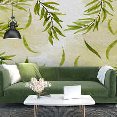 3032-D / Floral Peel and Stick Wallpaper: Modern Boho Decor with Watercolor Branches Design, Ideal for Temporary or Renters Wallpaper - Artevella