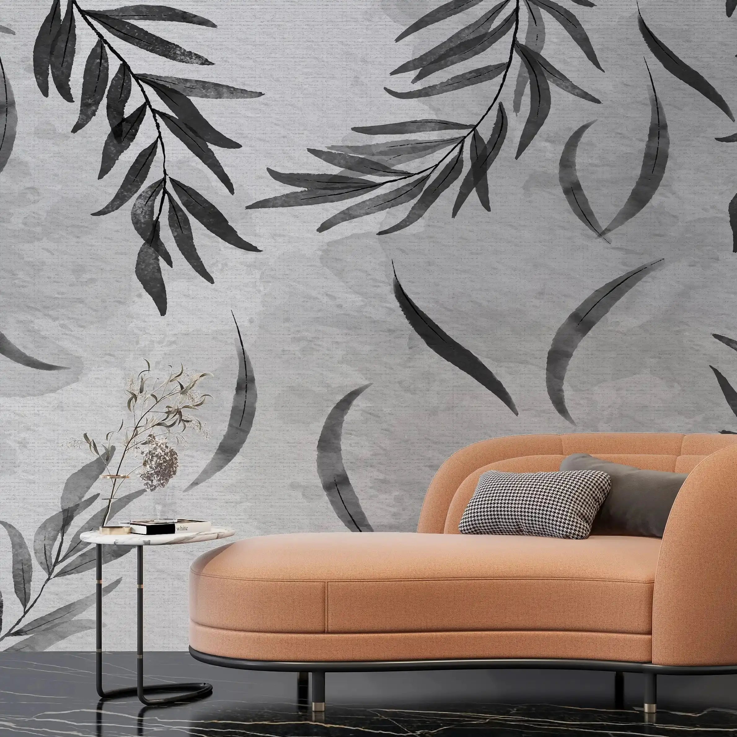 3032-E / Floral Peel and Stick Wallpaper: Modern Boho Decor with Watercolor Branches Design, Ideal for Temporary or Renters Wallpaper - Artevella