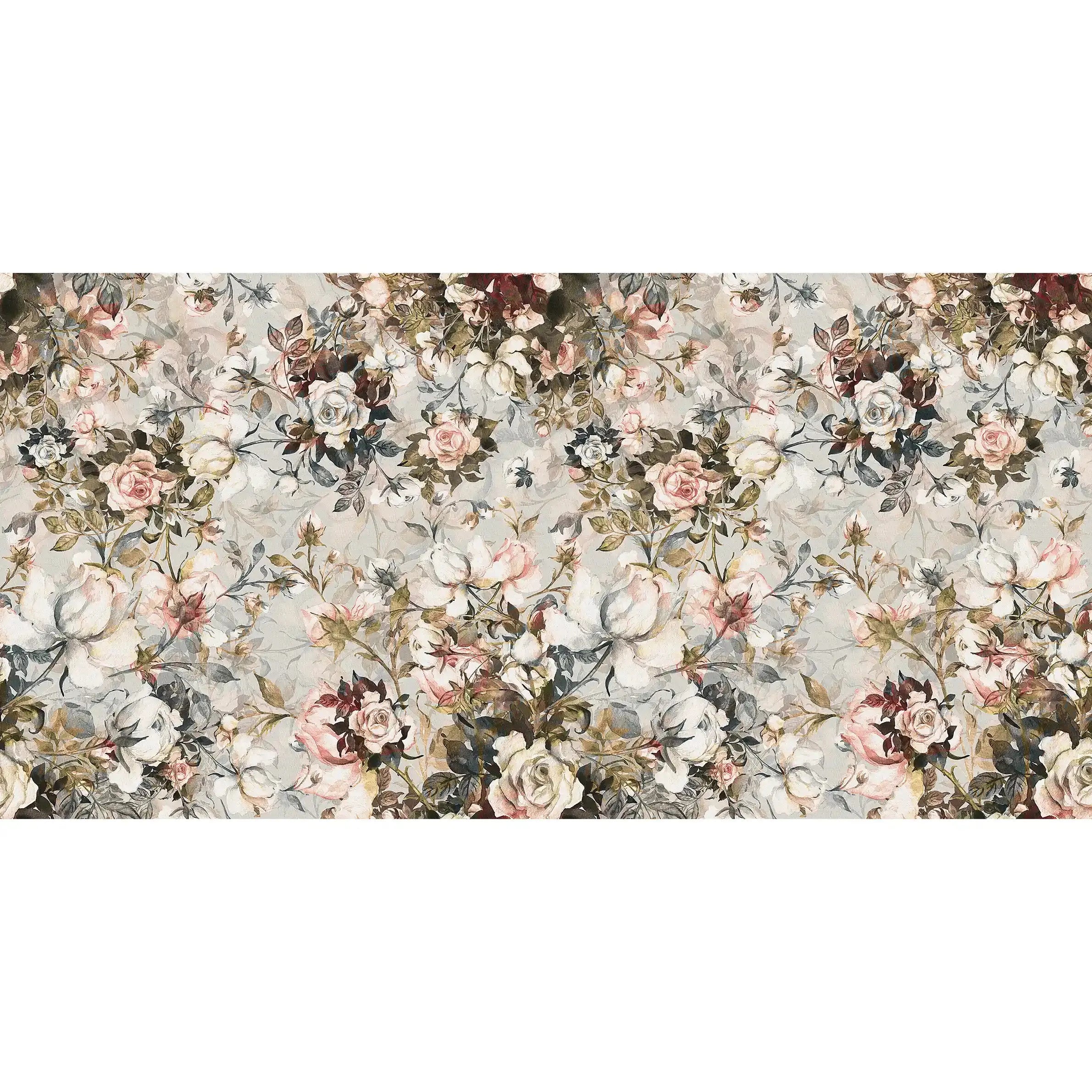 3043-A / Pink Floral Self-Adhesive Wallpaper: Easy Peel and Stick Wall Mural, Modern Room Decor, Bathroom, and Kitchen - Artevella