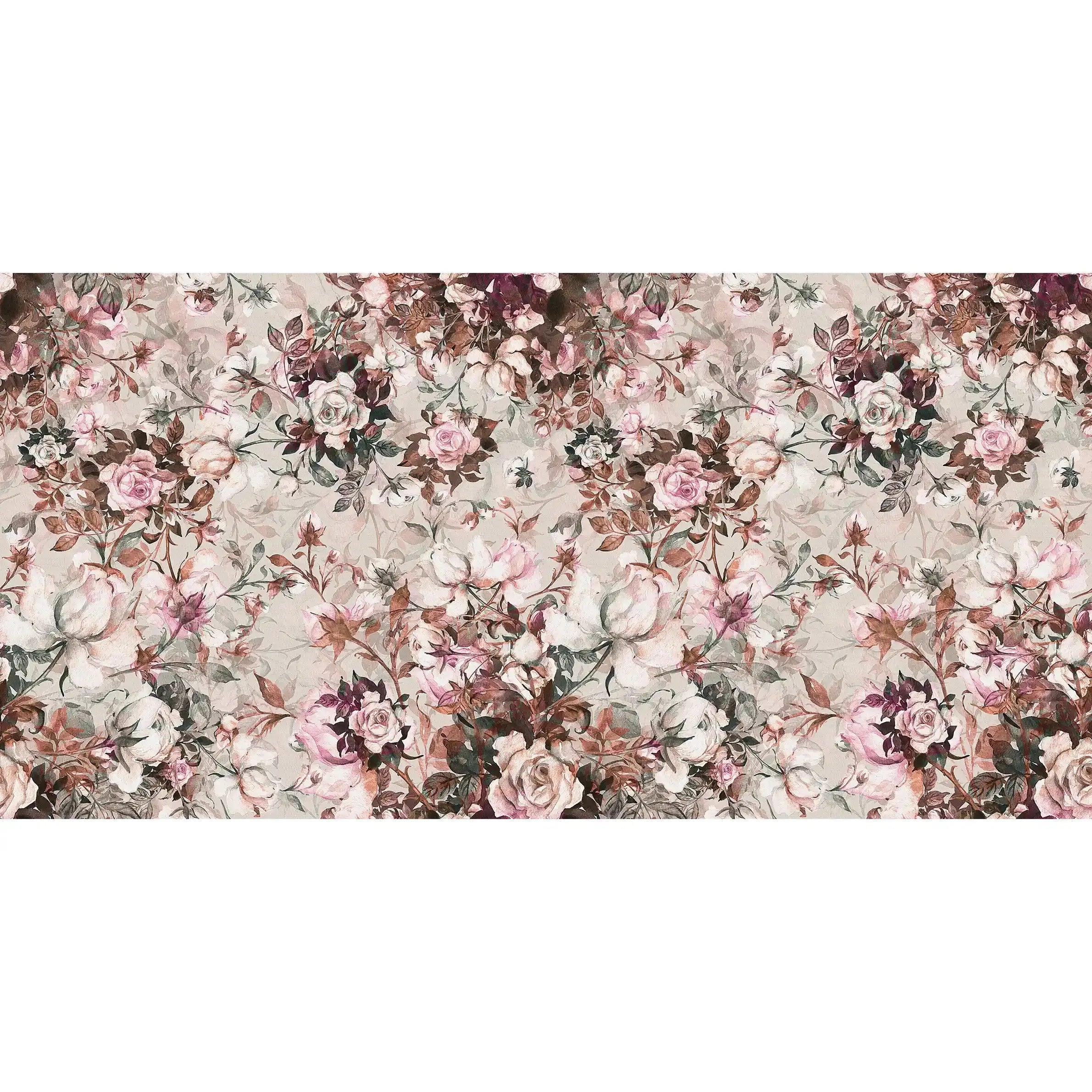 3043-B / Pink Floral Self-Adhesive Wallpaper: Easy Peel and Stick Wall Mural, Modern Room Decor, Bathroom, and Kitchen - Artevella