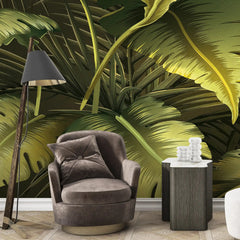 3050-B / Botanical Adhesive Wallpaper: Jungle Leaf Design, Easy Peel and Stick for Walls & Murals - Artevella