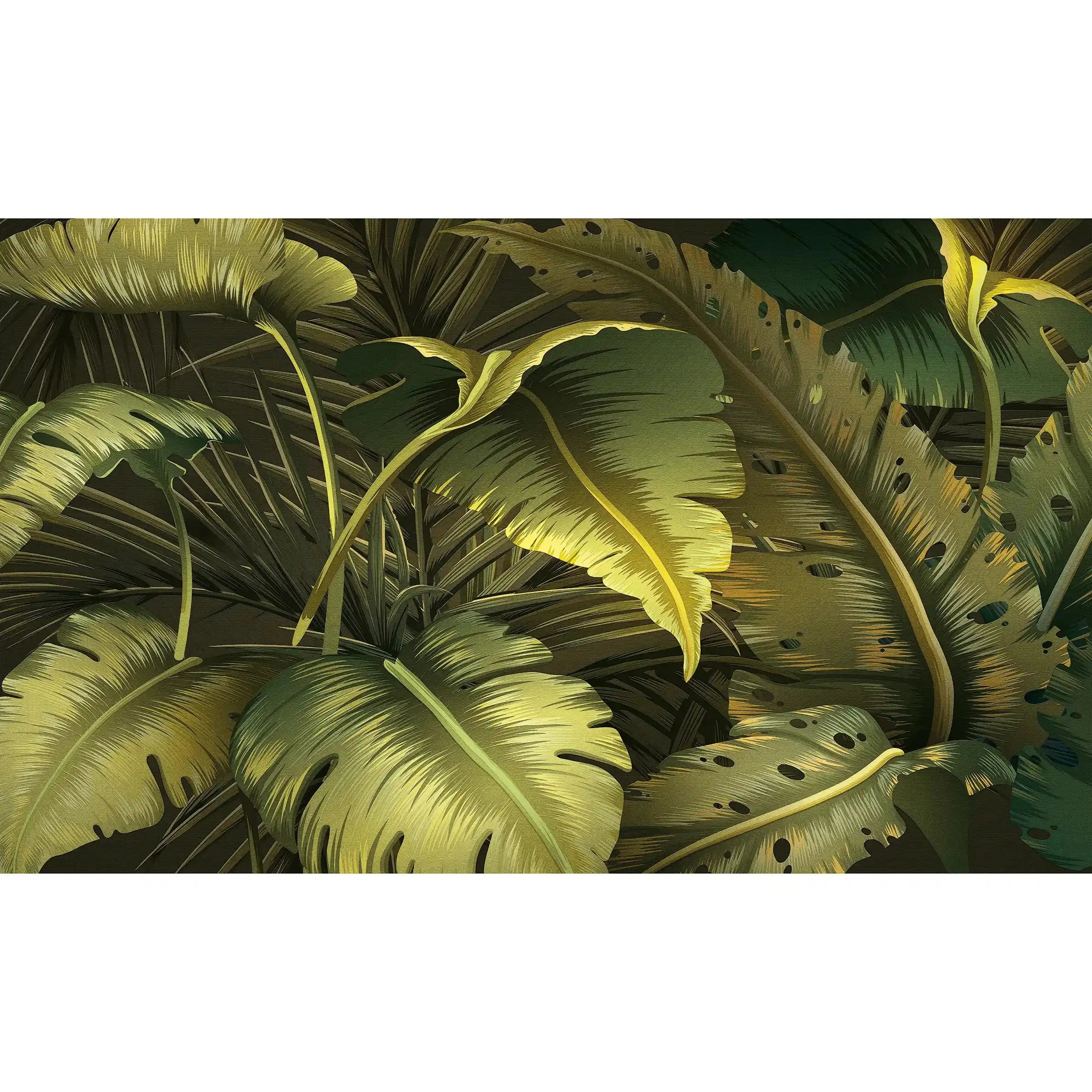 3050-B / Botanical Adhesive Wallpaper: Jungle Leaf Design, Easy Peel and Stick for Walls & Murals - Artevella