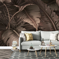 3050-F / Botanical Adhesive Wallpaper: Jungle Leaf Design, Easy Peel and Stick for Walls & Murals - Artevella