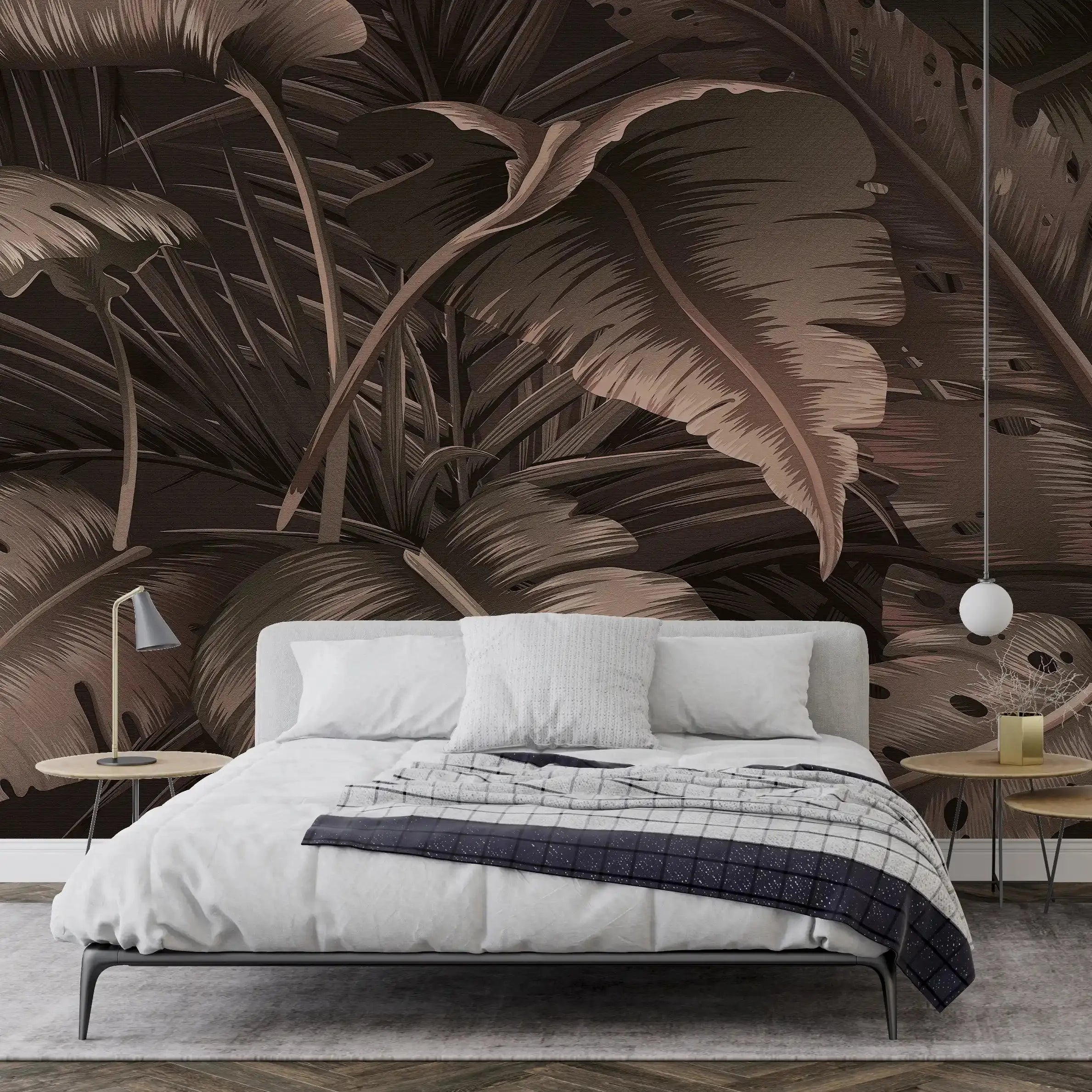 3050-F / Botanical Adhesive Wallpaper: Jungle Leaf Design, Easy Peel and Stick for Walls & Murals - Artevella