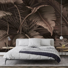 3050-F / Botanical Adhesive Wallpaper: Jungle Leaf Design, Easy Peel and Stick for Walls & Murals - Artevella