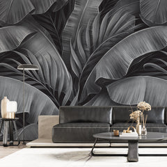 3075-E / Peel and Stick Boho Wallpaper: Tropical Palm Leave Design, Perfect for Accent Wall Decor - Artevella