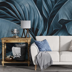 3075-F / Peel and Stick Boho Wallpaper: Tropical Palm Leave Design, Perfect for Accent Wall Decor - Artevella