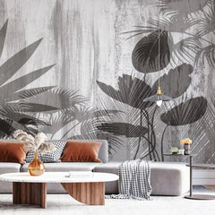 3077-E / Botanical Wall Mural: Peel and Stick Wallpaper with Wild Floral and Plant Motif - Artevella