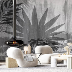 3077-E / Botanical Wall Mural: Peel and Stick Wallpaper with Wild Floral and Plant Motif - Artevella