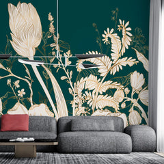 3113-D / Wild Floral Abstract Wallpaper: Peel and Stick Design for Modern Wall Decor in Any Room - Artevella