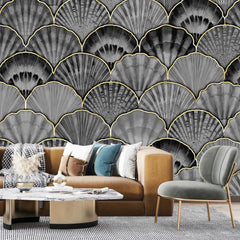 3114-A / Wild Floral Abstract Wallpaper: Peel and Stick Design for Modern Wall Decor in Any Room - Artevella