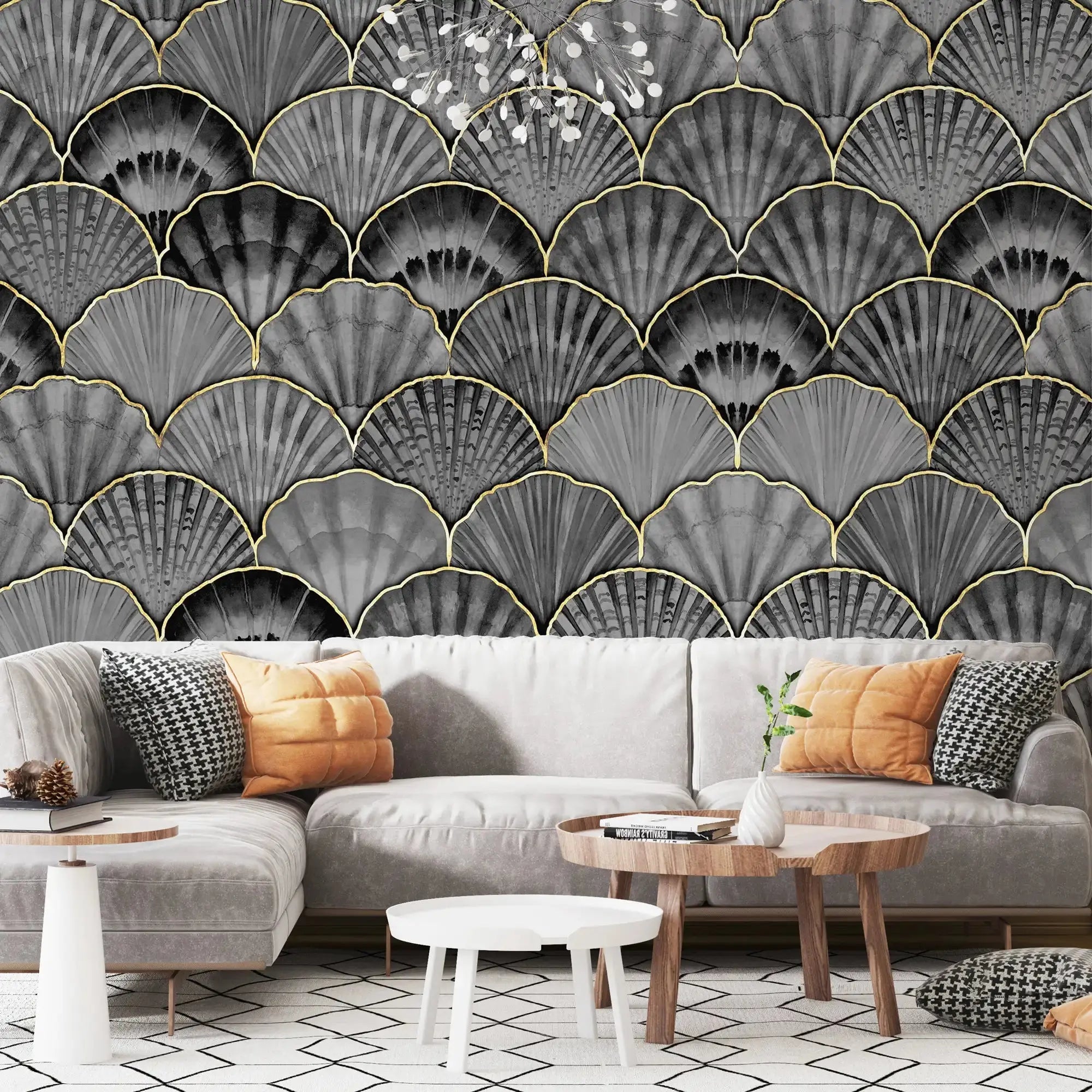 3114-A / Wild Floral Abstract Wallpaper: Peel and Stick Design for Modern Wall Decor in Any Room - Artevella