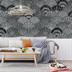 3114-F / Wild Floral Abstract Wallpaper: Peel and Stick Design for Modern Wall Decor in Any Room - Artevella