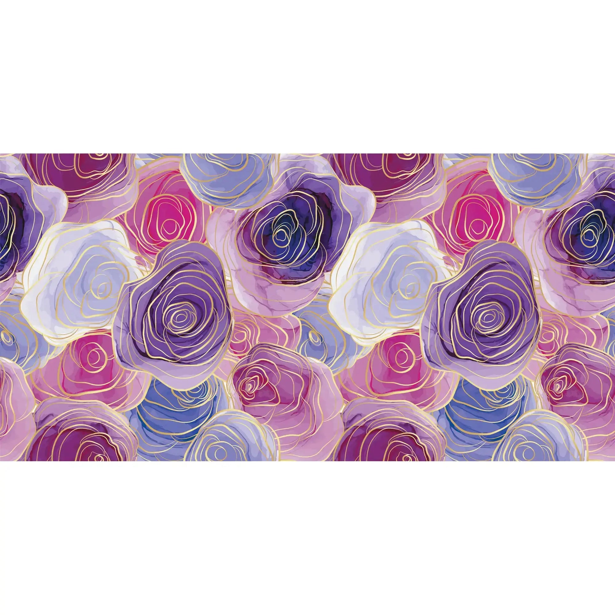 3116-B / Romantic Rose Patterned Wallpaper: Peelable and Stickable, Perfect for Contemporary Colorful Wall Decor - Artevella