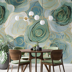 3116-F / Romantic Rose Patterned Wallpaper: Peelable and Stickable, Perfect for Contemporary Colorful Wall Decor - Artevella