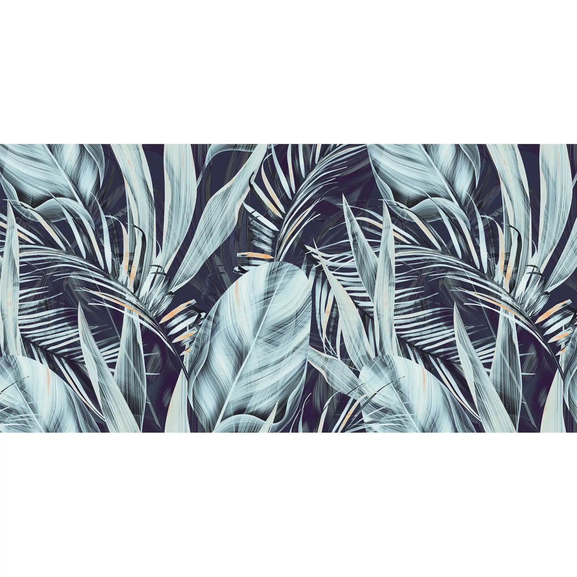 3119-A / Peel and Stick Wallpaper with Exotic Palm Leaves, Palm Leaves Pattern Peel and Stick Wallpaper: Tropical, Botanical Wallpaper - Artevella