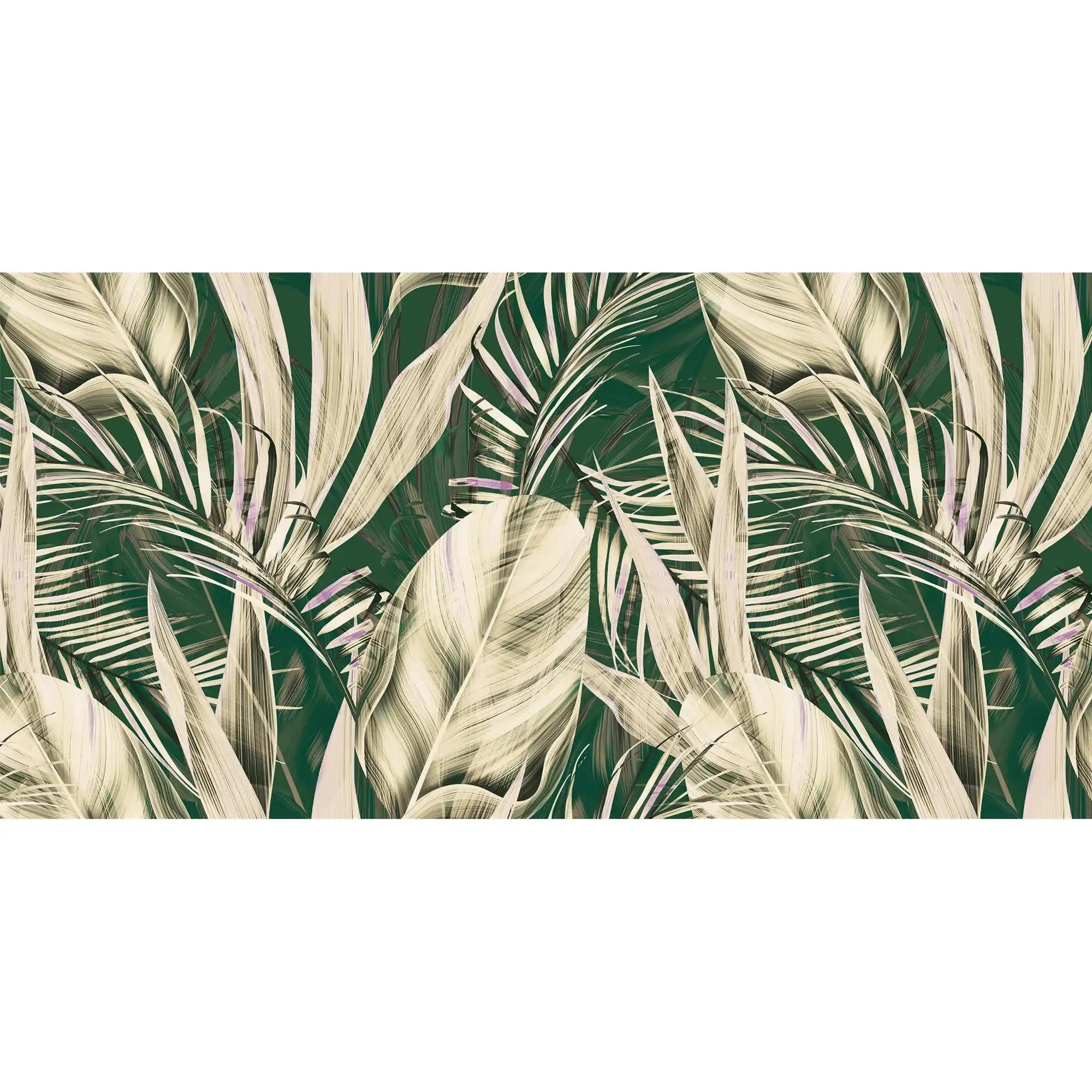 3119-C / Peel and Stick Wallpaper with Exotic Palm Leaves, Palm Leaves Pattern Peel and Stick Wallpaper: Tropical, Botanical Wallpaper - Artevella