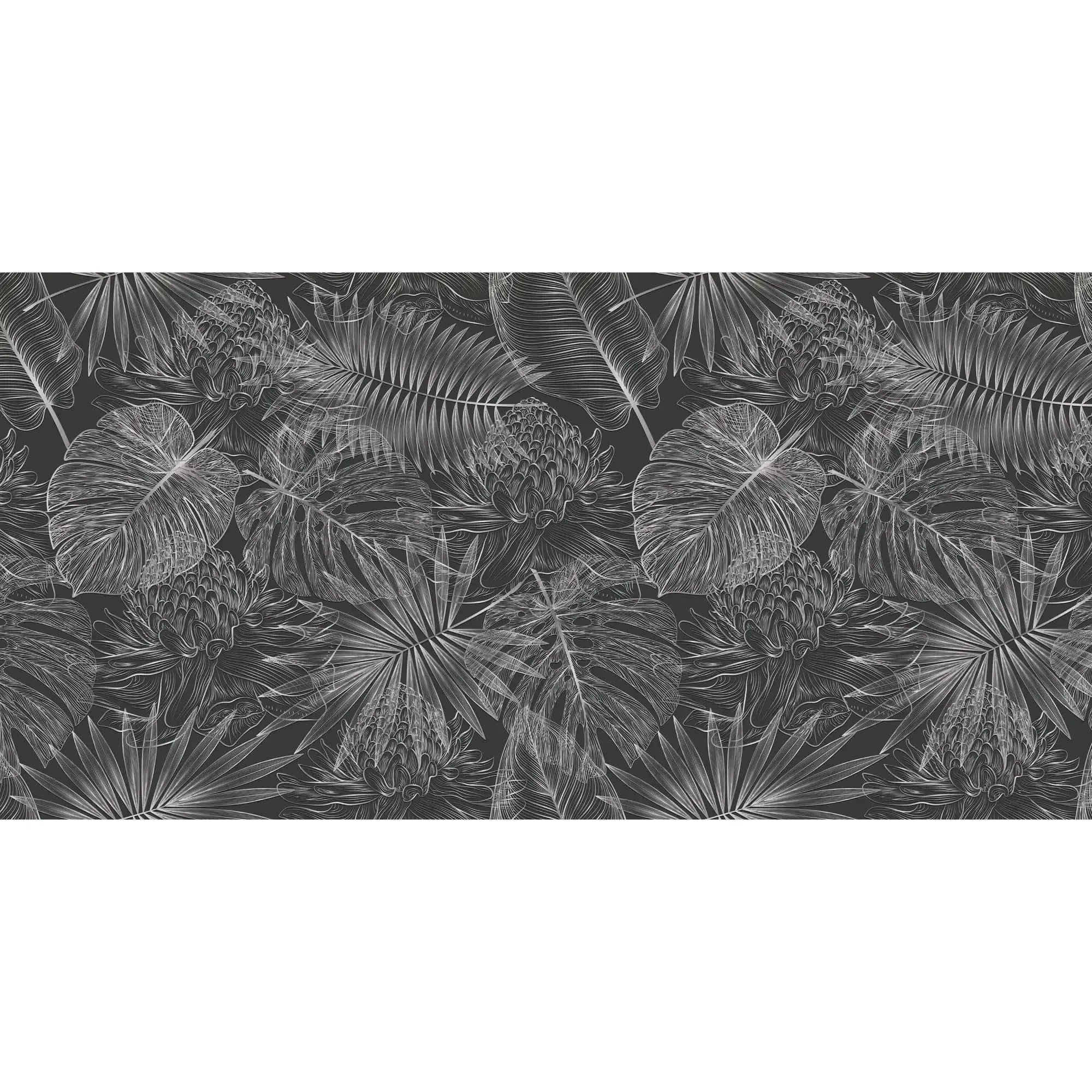 3122-F / Tropical Leaf Pattern Peel and Stick Wallpaper - Modern Plant Design for Home Decor - Perfect for Bedroom, Kitchen, and Bathroom Walls - Artevella