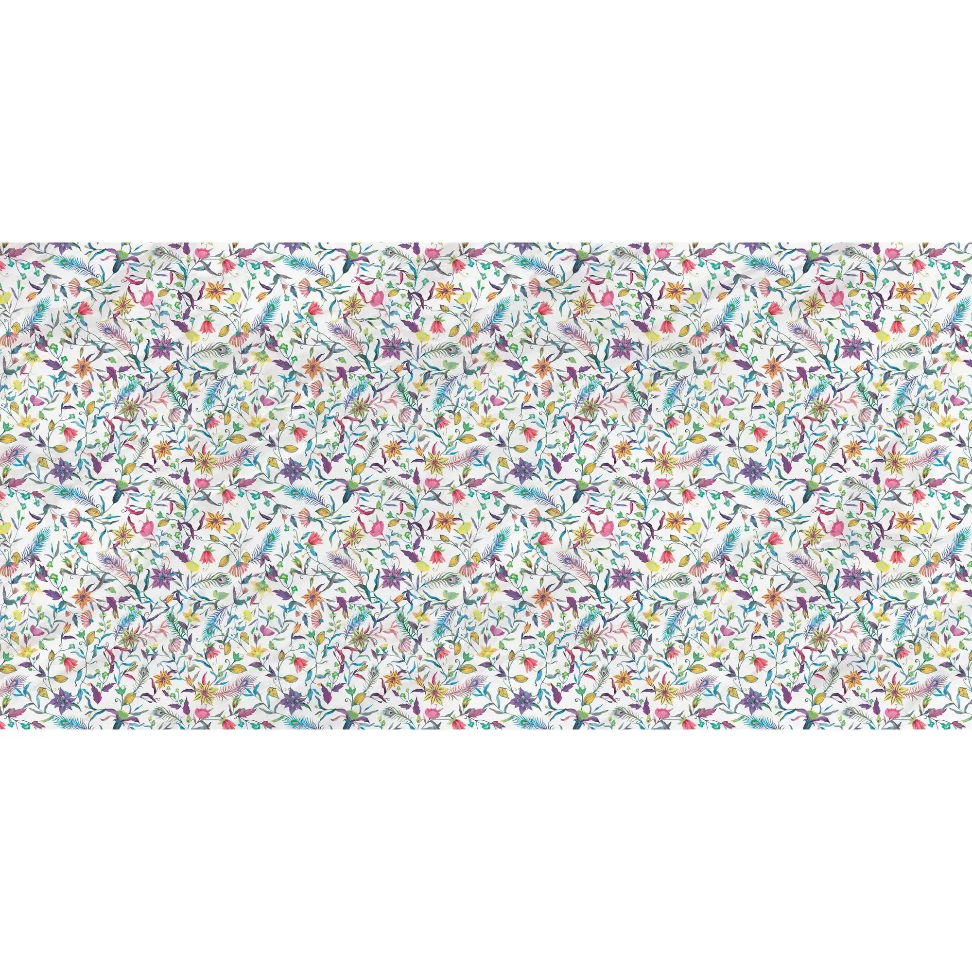 3124-C / Modern Peel and Stick Wallpaper: Vibrant Floral & Paisley, Self-Adhesive Wall Decor for Kitchen, Bathroom, Living Room - Artevella