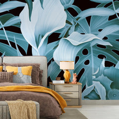 3125-D / Mysterious Jungle Abstract Floral Peel and Stick Wallpaper – Boho Chic Self Adhesive Wall Mural for Easy Install - Artevella