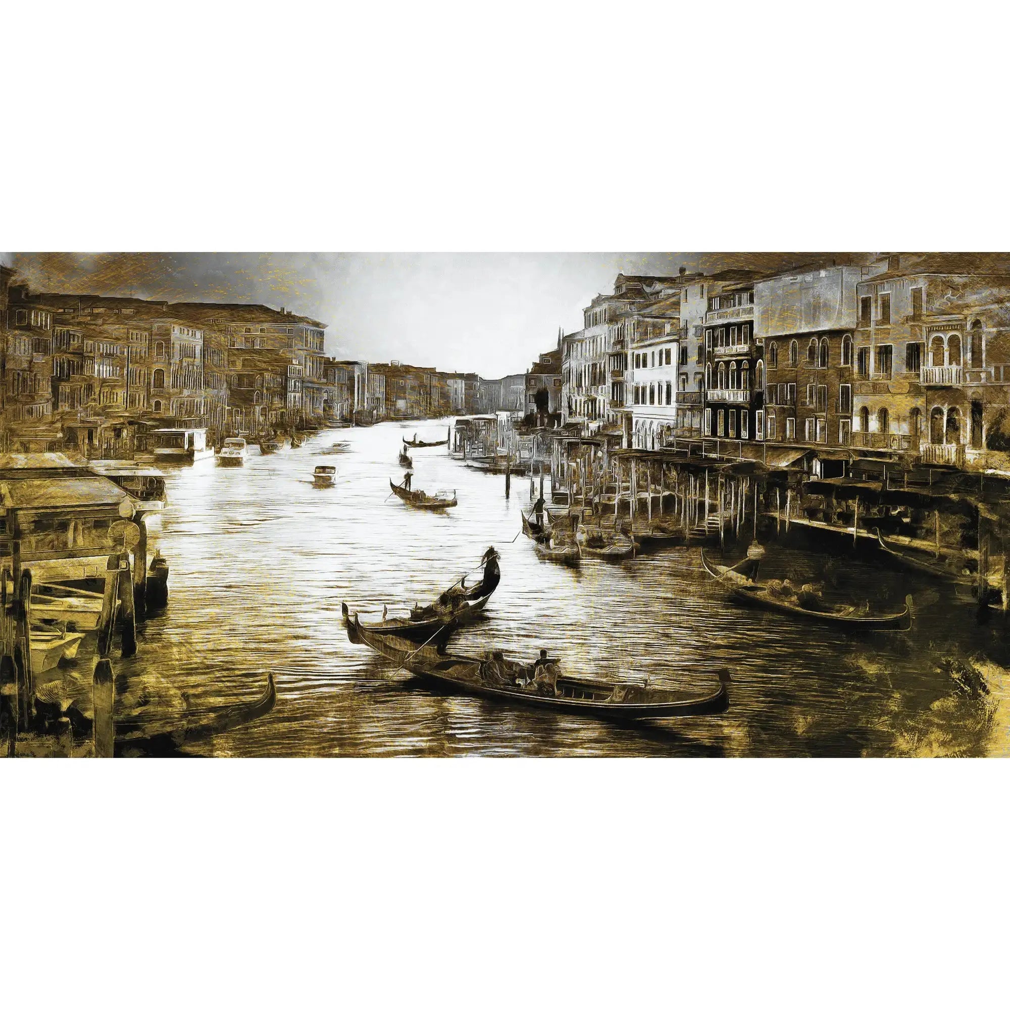 3128-B / Captivating Venice Scene Wallpaper: Peel & Stick Design for a Sophisticated Accent Wall" - Artevella