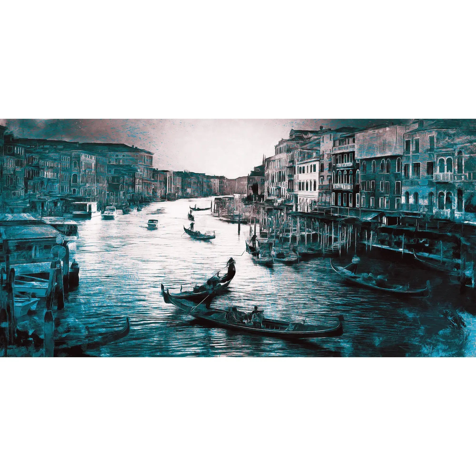 3128-C / Captivating Venice Scene Wallpaper: Peel & Stick Design for a Sophisticated Accent Wall" - Artevella