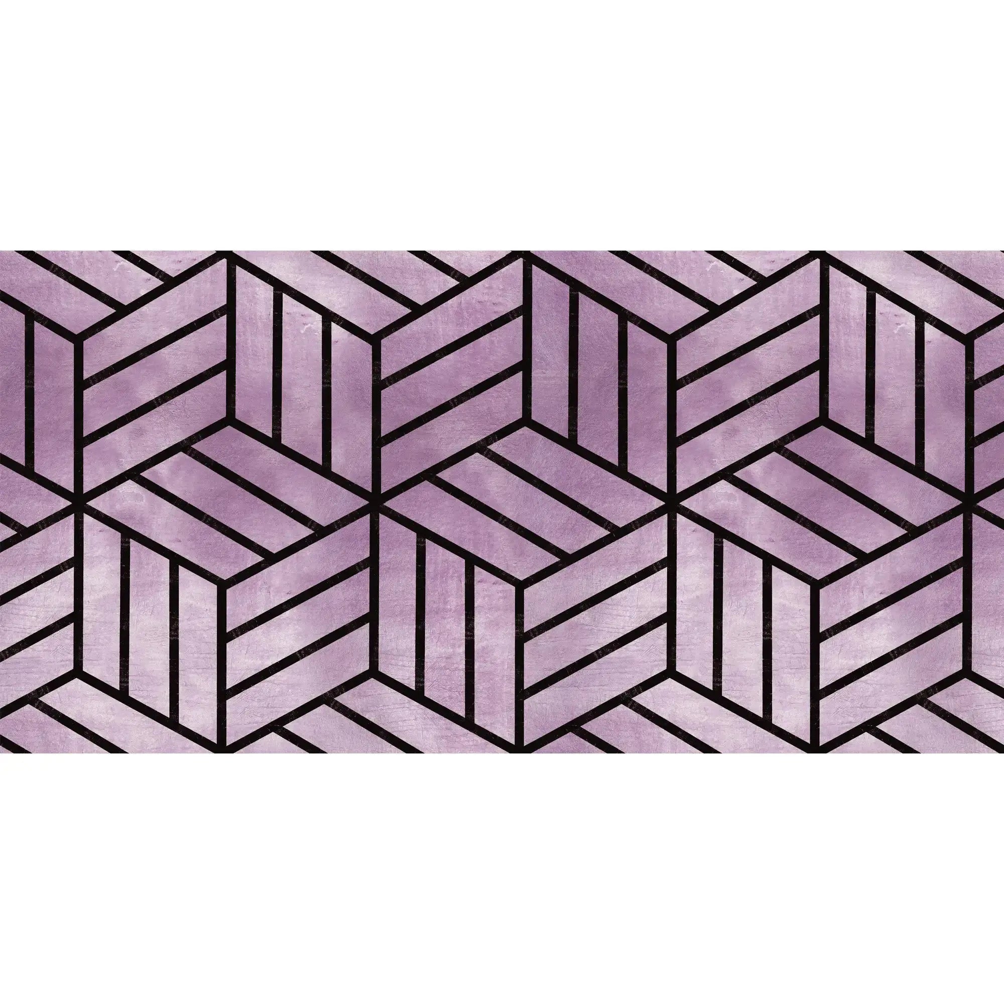 3133-D / Peel and Stick Geometric Wallpaper, Geometric Tile Design, Contemporary Geometric Line Wallpaper - Artevella