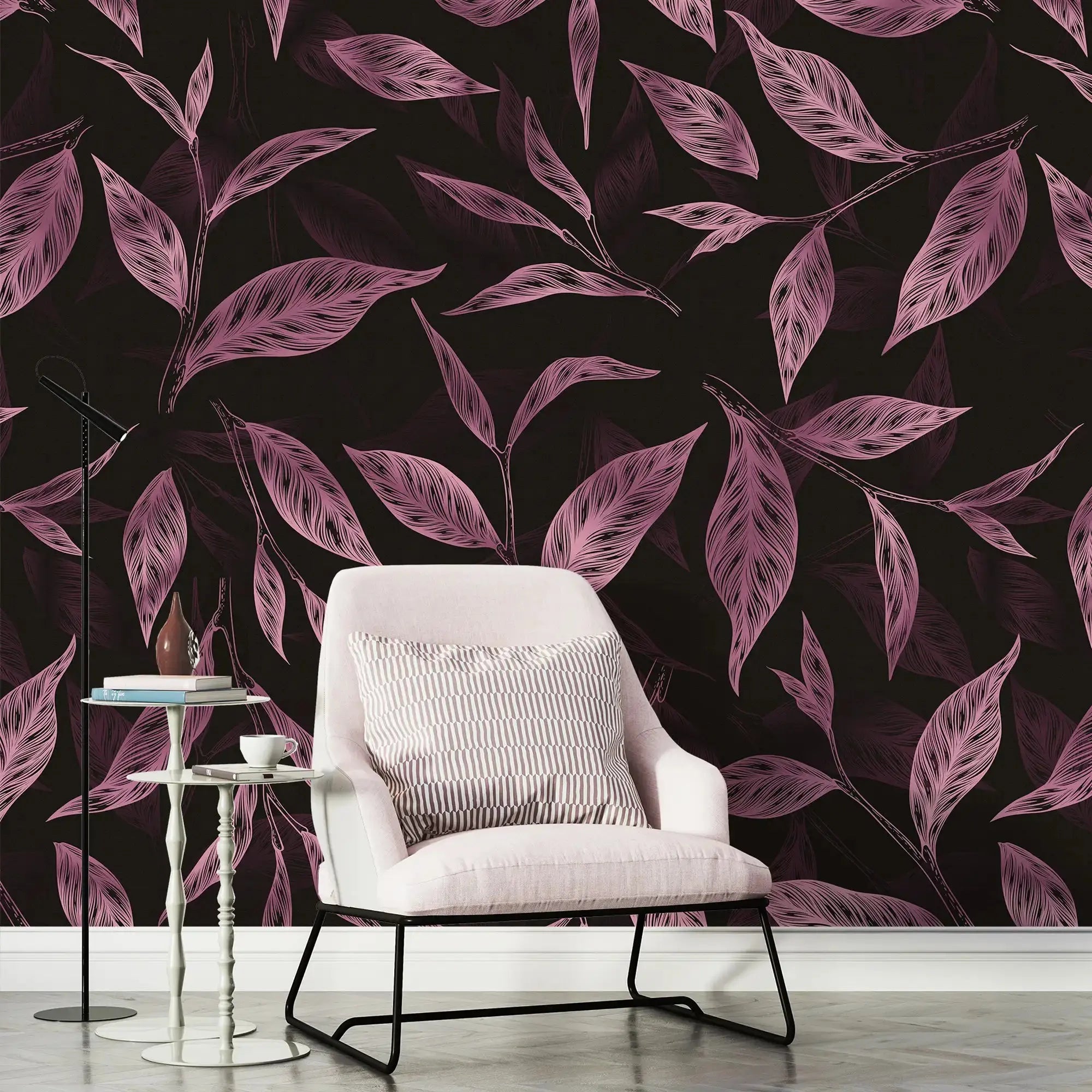 3135-C / Botanical Wallpaper - Autumn Leaves Design, Adhesive, Peel and Stick for DIY Decor - Artevella