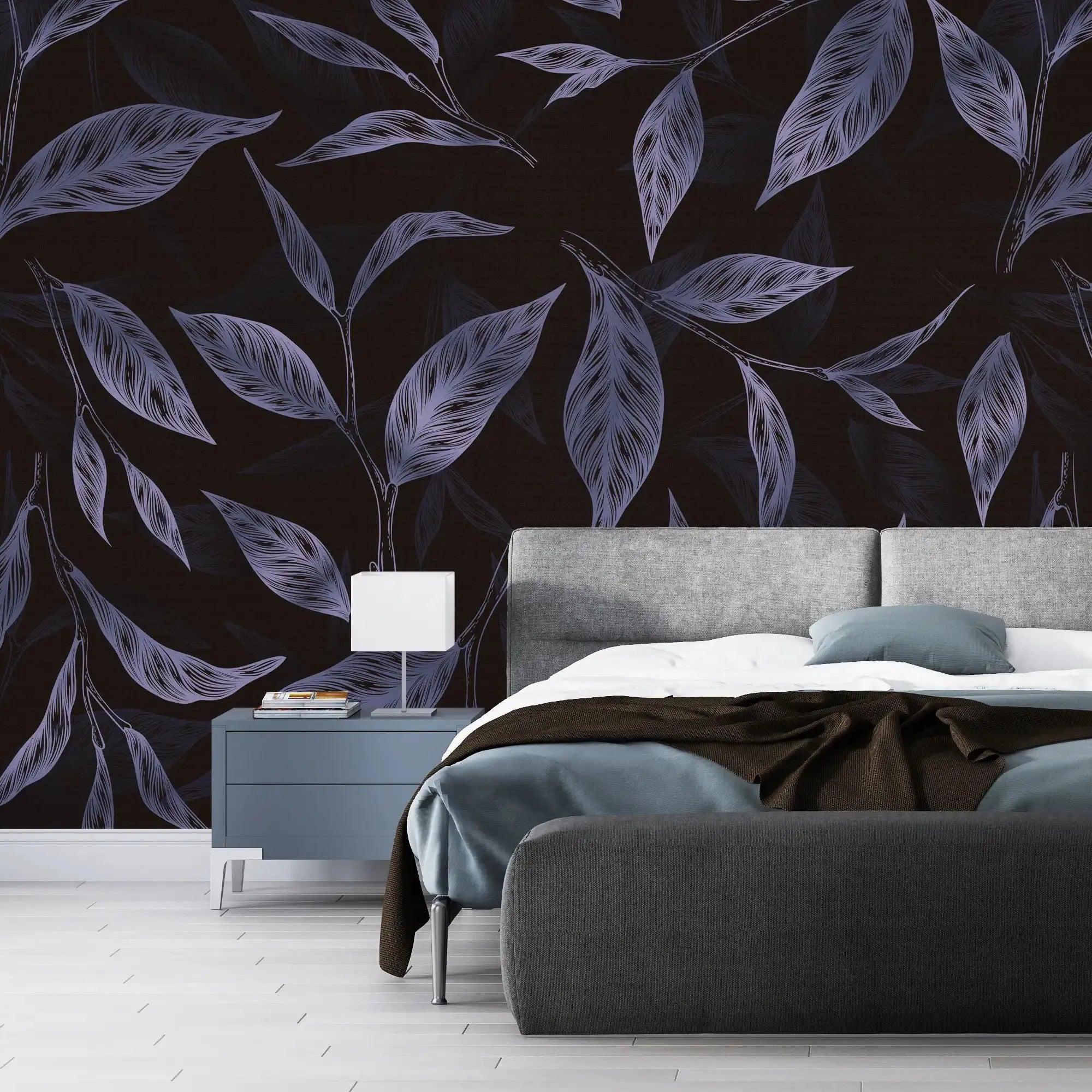 3135-D / Botanical Wallpaper - Autumn Leaves Design, Adhesive, Peel and Stick for DIY Decor - Artevella