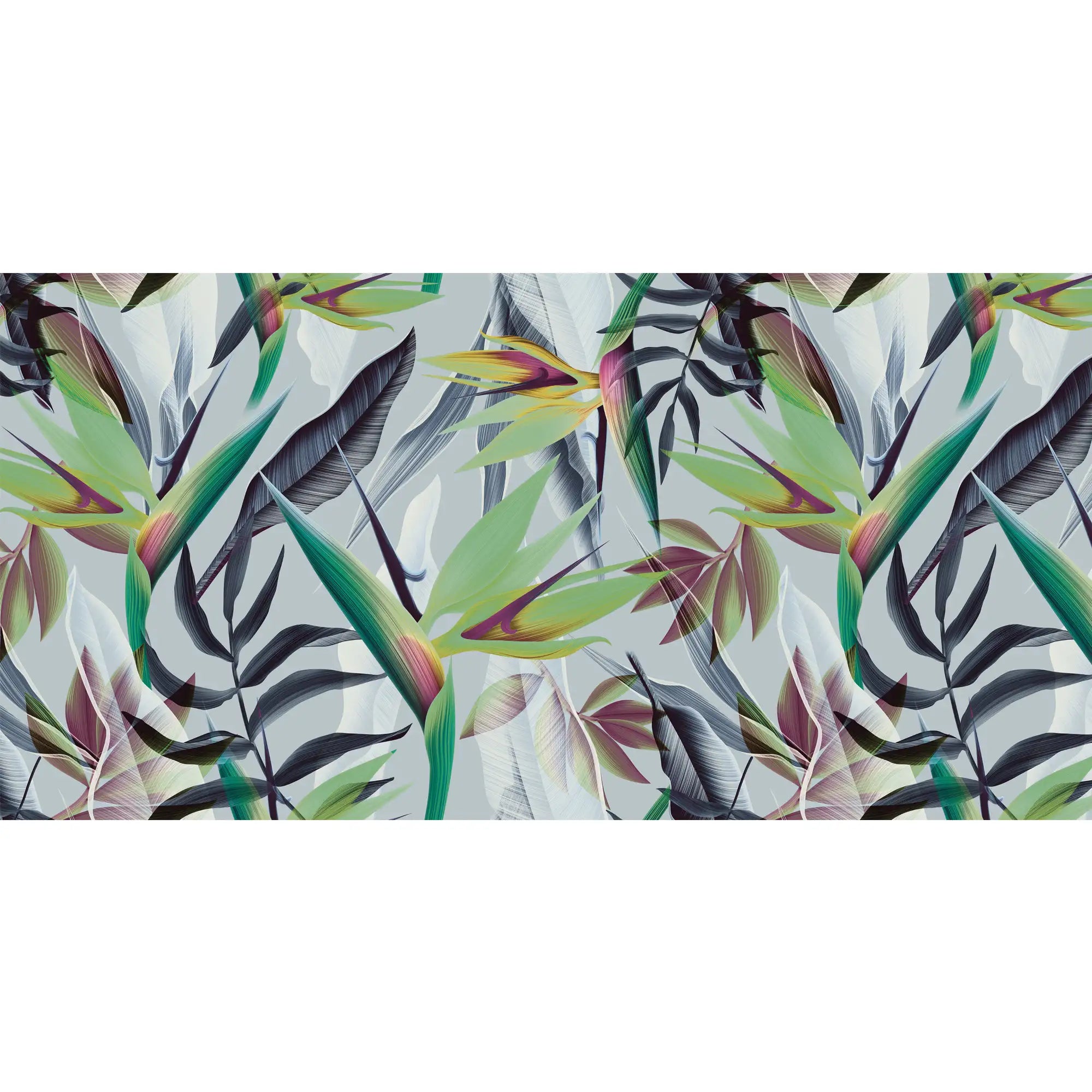 3137-B / Floral Boho Wallpaper, Bird of Paradise Pattern - Removable Wallpaper Peel and Stick Wall Mural - Artevella