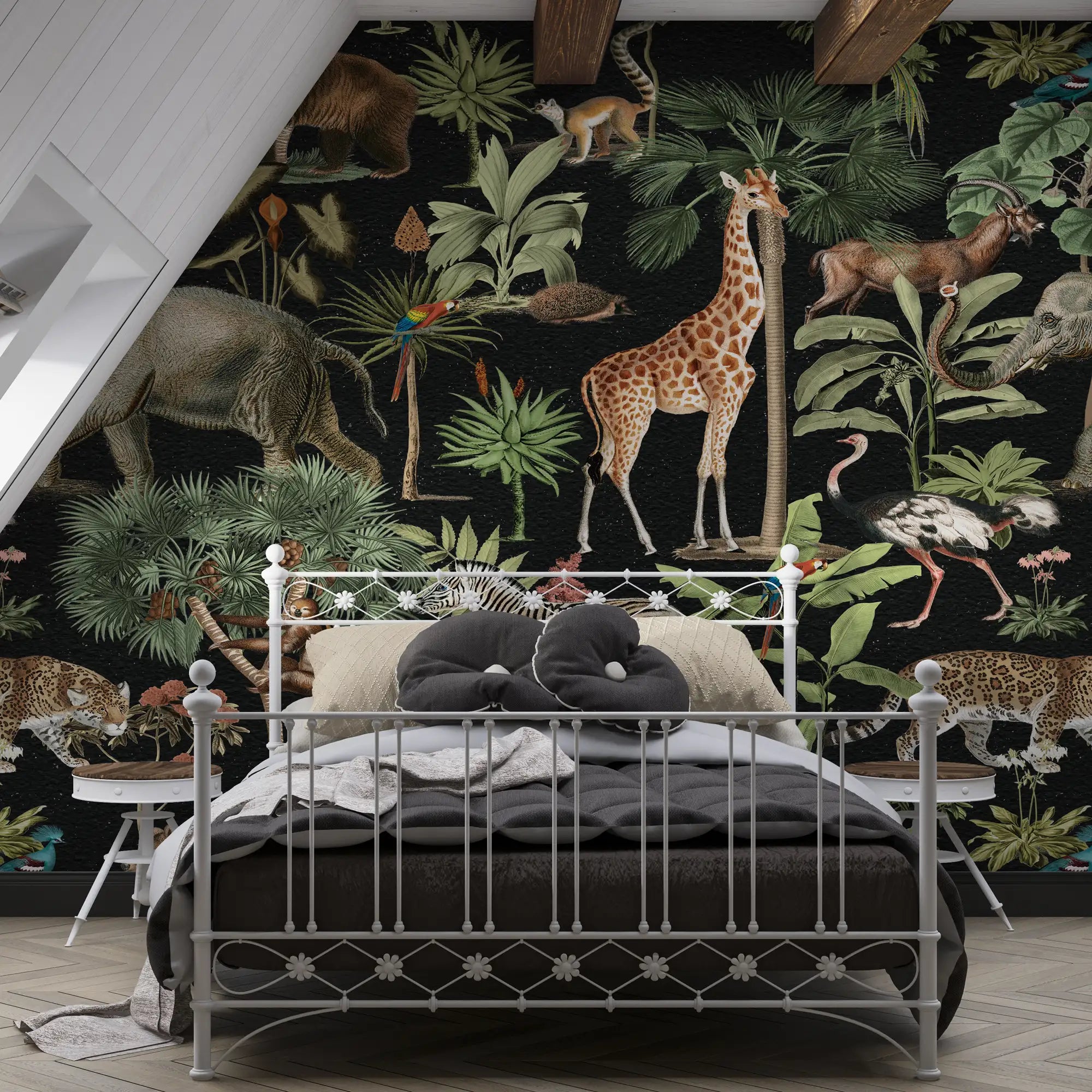 3139-A / Wildlife Inspired Self-Adhesive Wallpaper - Exotic Jungle Design - Modern Decor for Any Room - Artevella