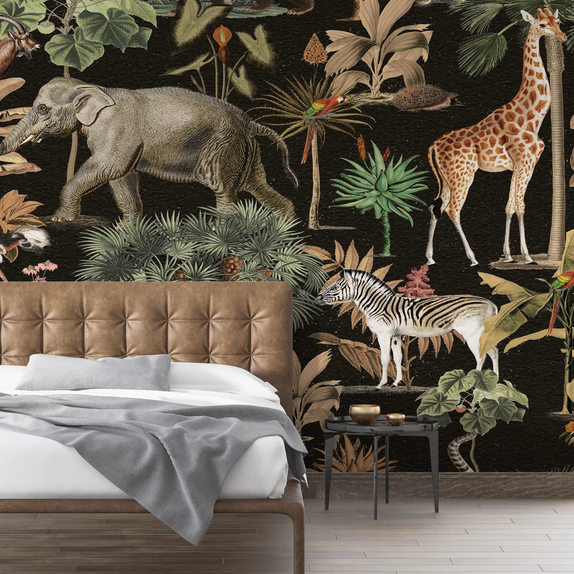 3139-C / Wildlife Inspired Self-Adhesive Wallpaper - Exotic Jungle Design - Modern Decor for Any Room - Artevella