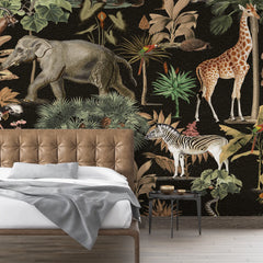 3139-C / Wildlife Inspired Self-Adhesive Wallpaper - Exotic Jungle Design - Modern Decor for Any Room - Artevella