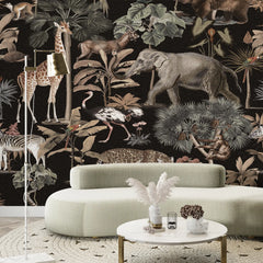 3139-D / Wildlife Inspired Self-Adhesive Wallpaper - Exotic Jungle Design - Modern Decor for Any Room - Artevella