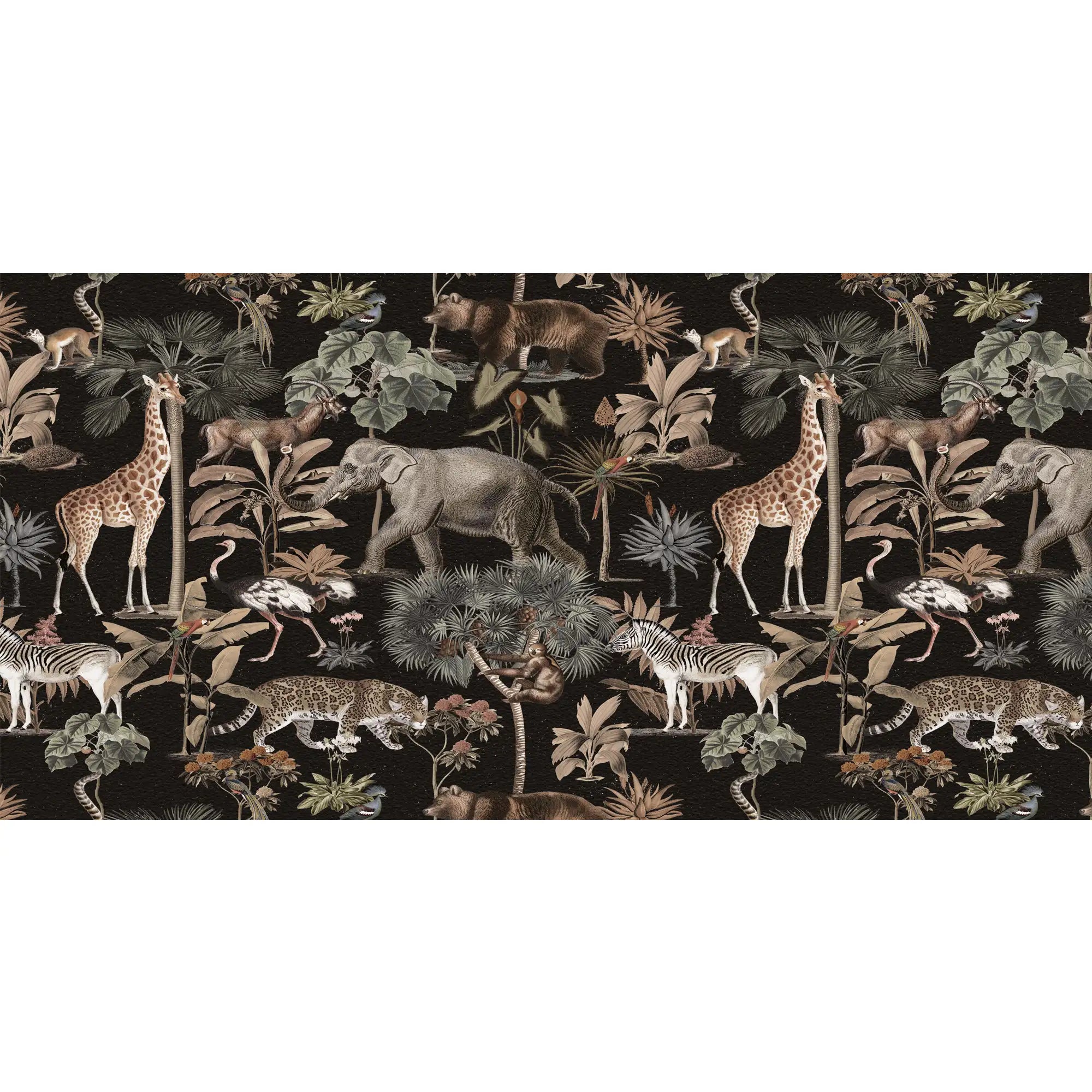 3139-D / Wildlife Inspired Self-Adhesive Wallpaper - Exotic Jungle Design - Modern Decor for Any Room - Artevella