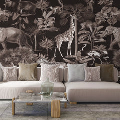 3139-E / Wildlife Inspired Self-Adhesive Wallpaper - Exotic Jungle Design - Modern Decor for Any Room - Artevella