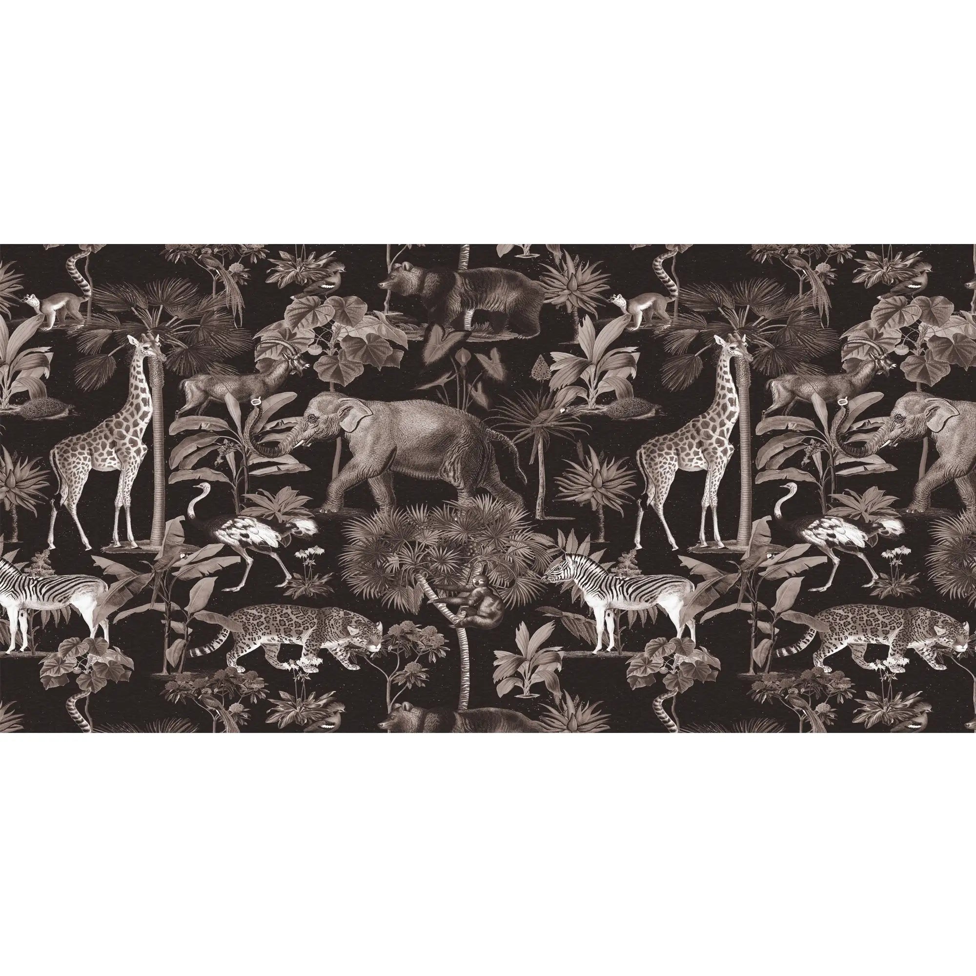 3139-E / Wildlife Inspired Self-Adhesive Wallpaper - Exotic Jungle Design - Modern Decor for Any Room - Artevella