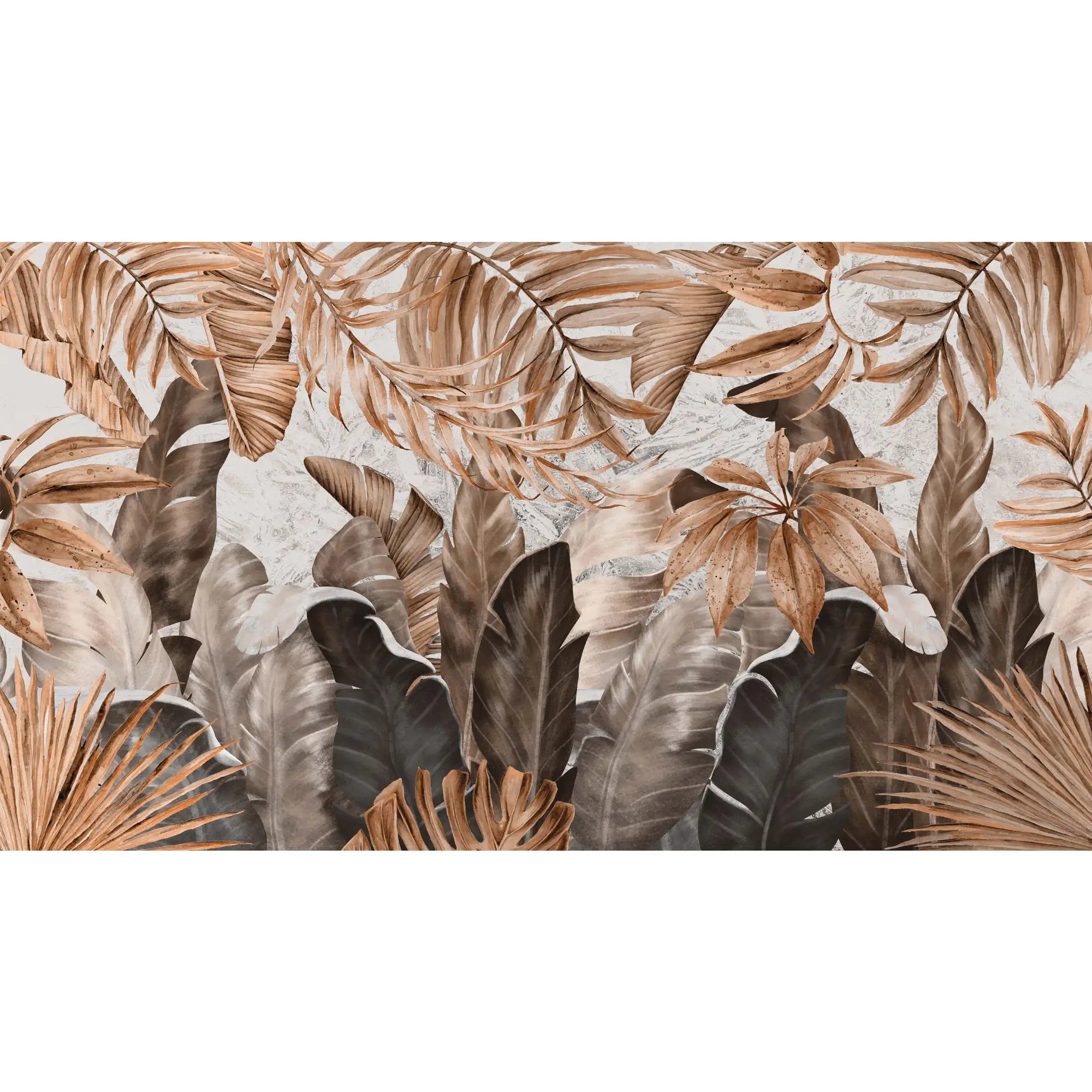 3181 / Tropical Wallpaper - Exotic Leaf Pattern Wall Decor, Peel and Stick Wallpaper for Living Room - Artevella