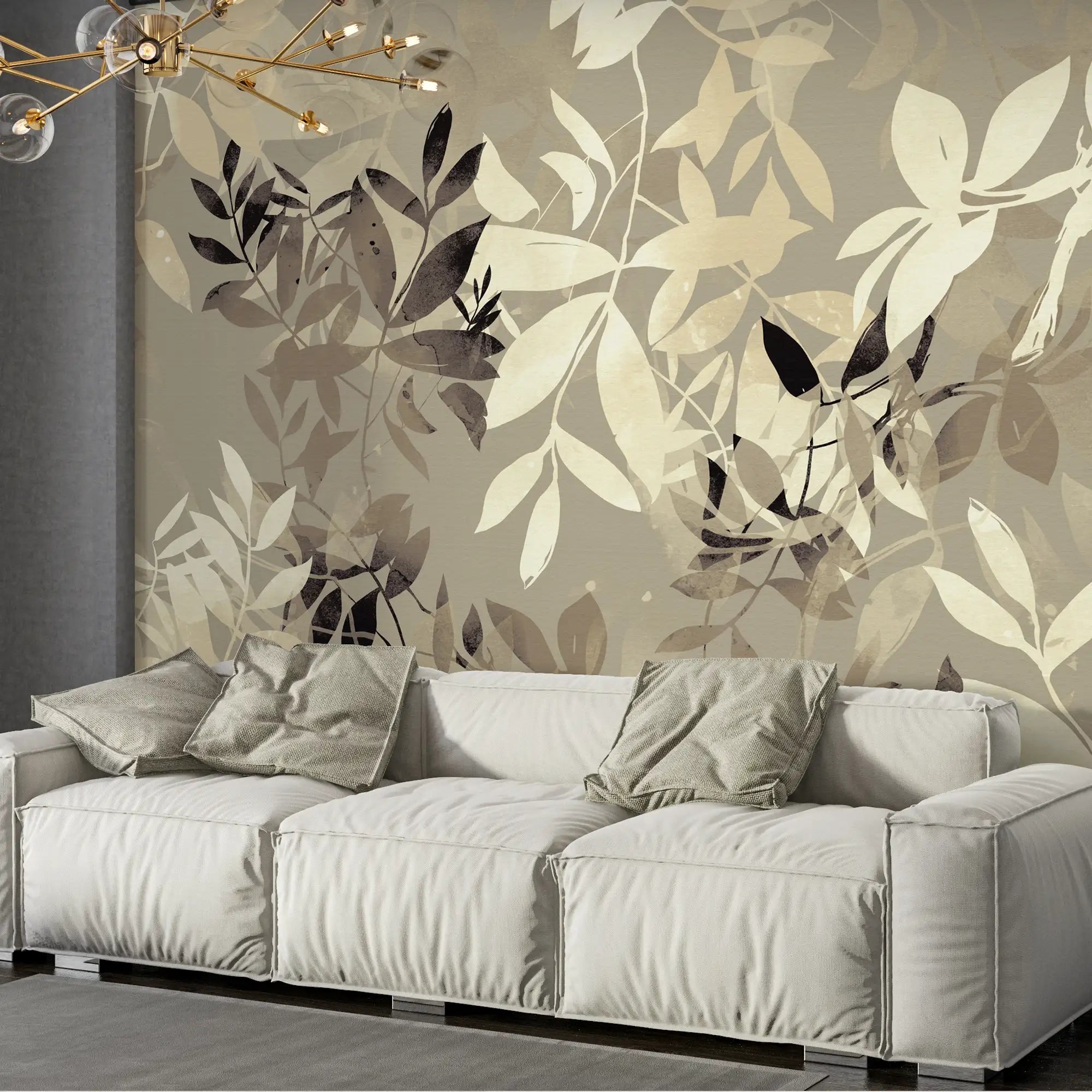 3186 / Tranquil Forest and Leaf Wallpaper - Self Adhesive Wall Decor for Bedroom and Kitchen - Artevella