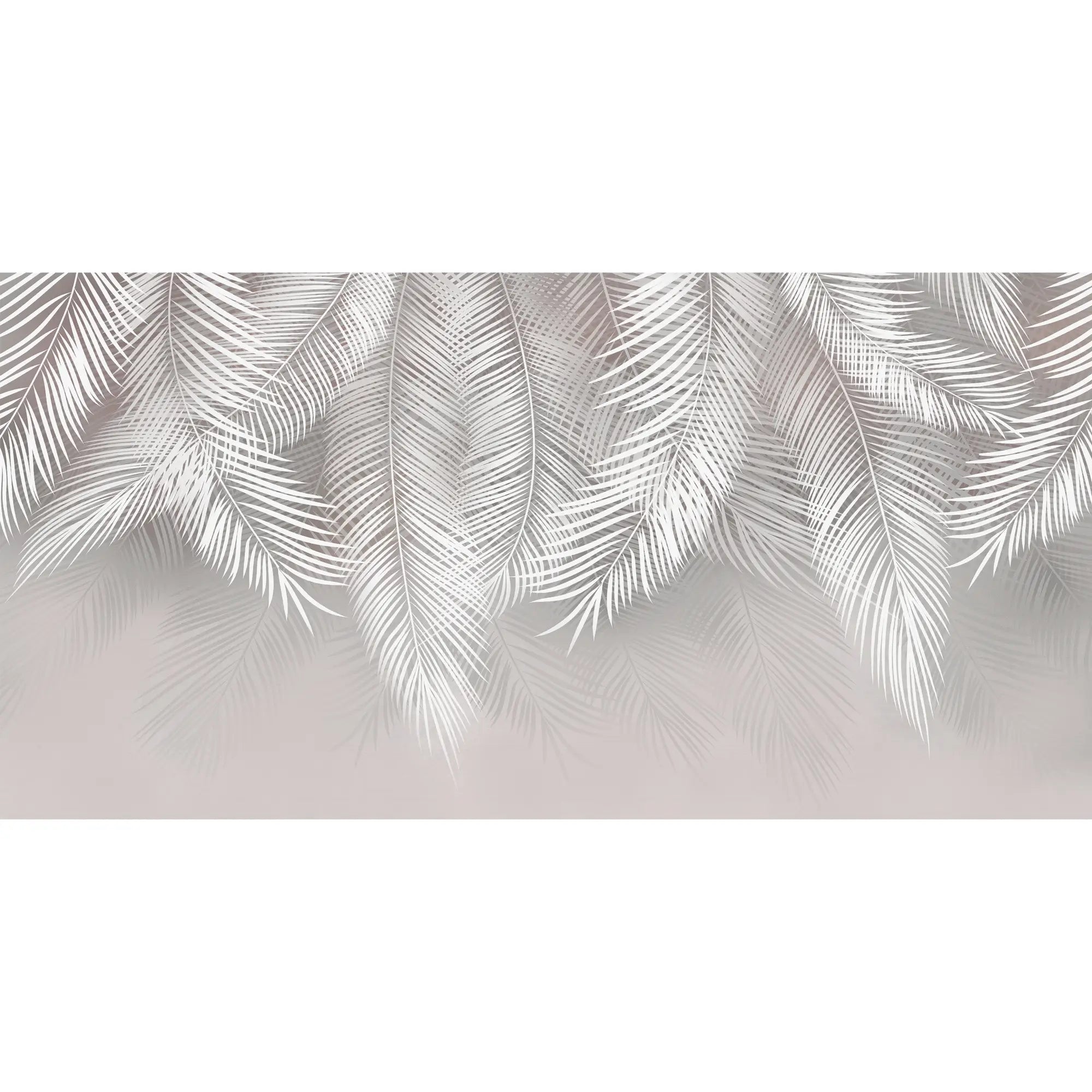 3228 / Neutral Feather Wallpaper, Subtle Wall Mural, Chic Feather Design, Textured Feature Wall, Serene Decor Accent - Artevella