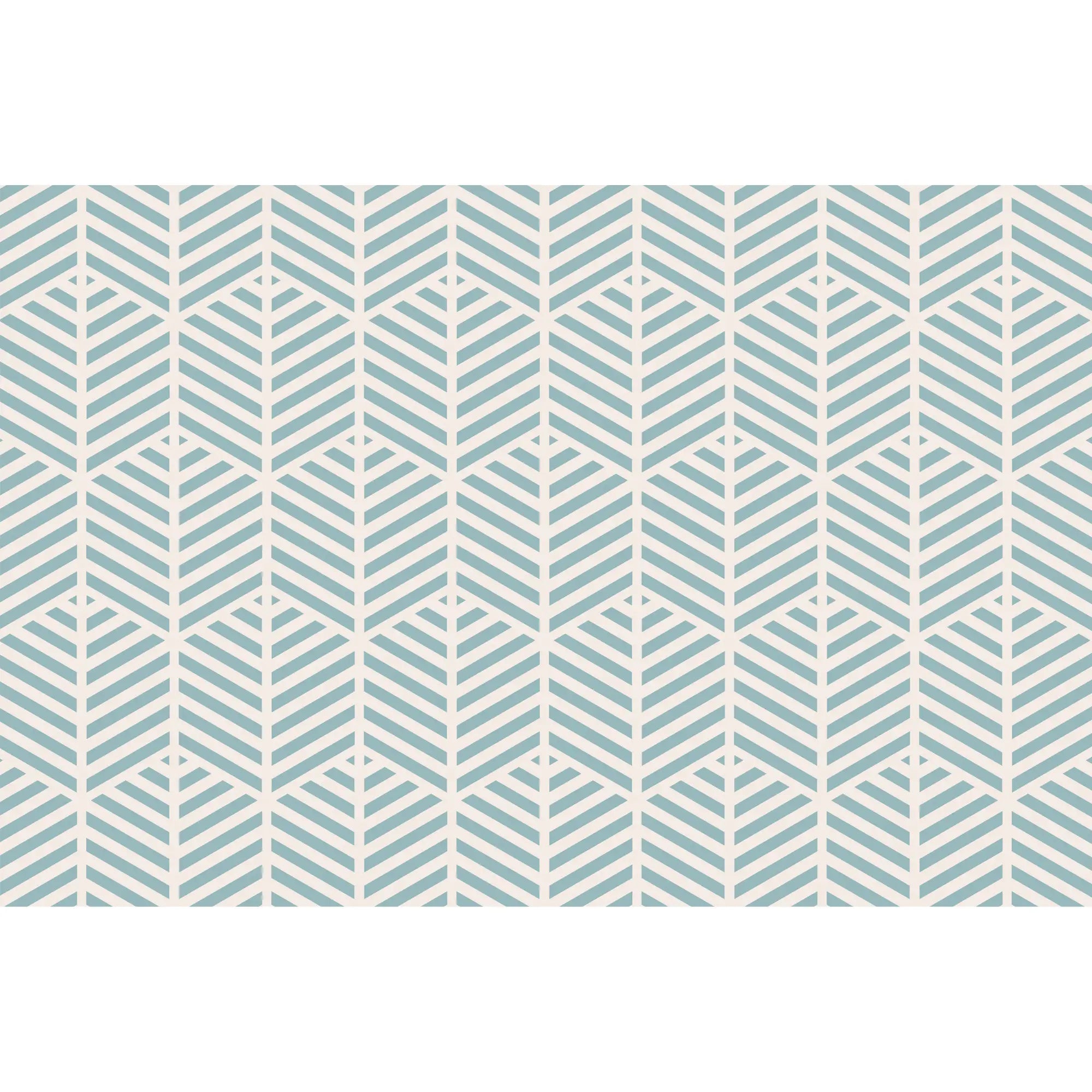 3290 / Modern Herringbone Wallpaper, Geometric Chevron Wall Mural, Contemporary Light Blue Home Accent - Artevella