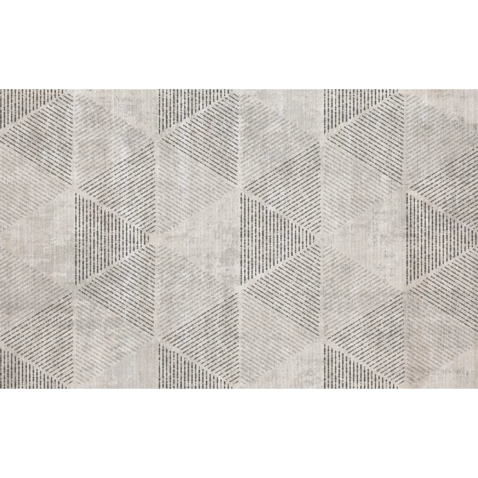 3298 / Contemporary Diamond Texture Wallpaper, Geometric Pattern Wall Mural, Neutral Tone Chic Decor - Artevella